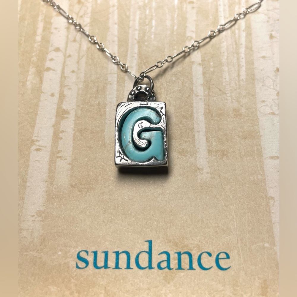 New! Jes MaHarry from Sundance Pick a Letter “G” Necklace. SS Chain